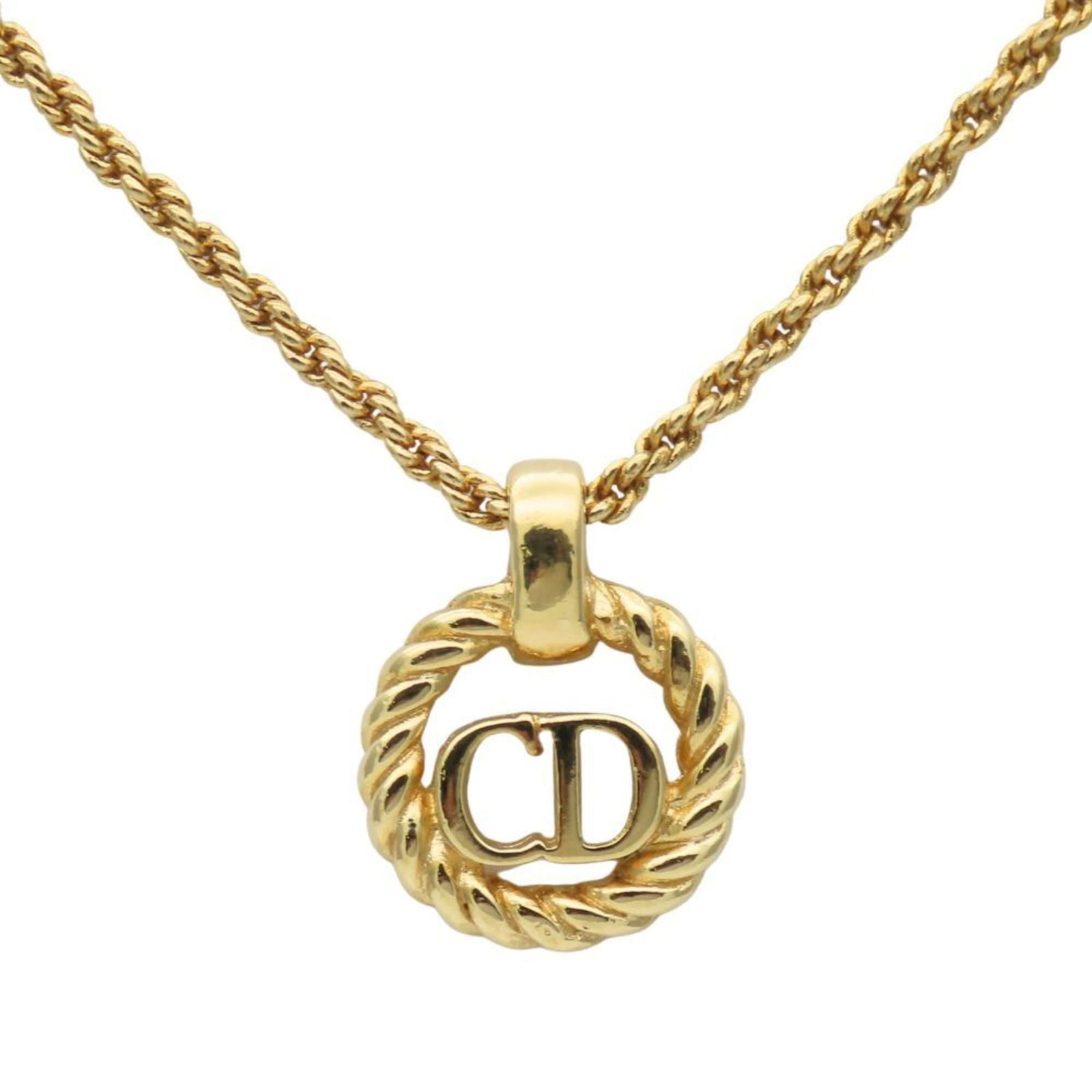 for women. - Christian Dior necklace in gold with CD logo - plated: for women. - Christian Dior necklace in gold with CD logo - plated This listing features for women. - Christian Dior necklace in gold with CD logo - plated. Item specifics are provided below. Item