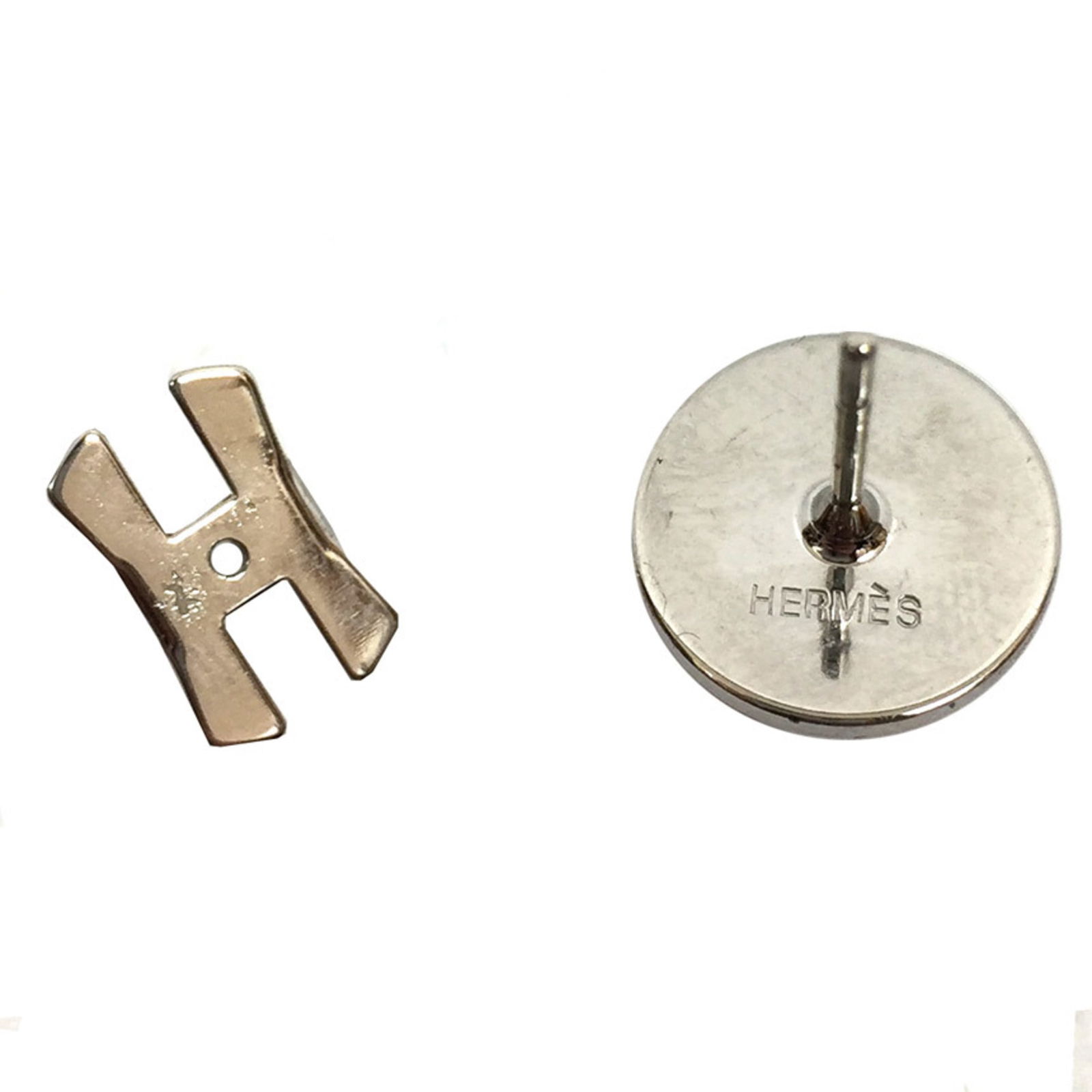 Brass Hermes Stud Earrings - 3