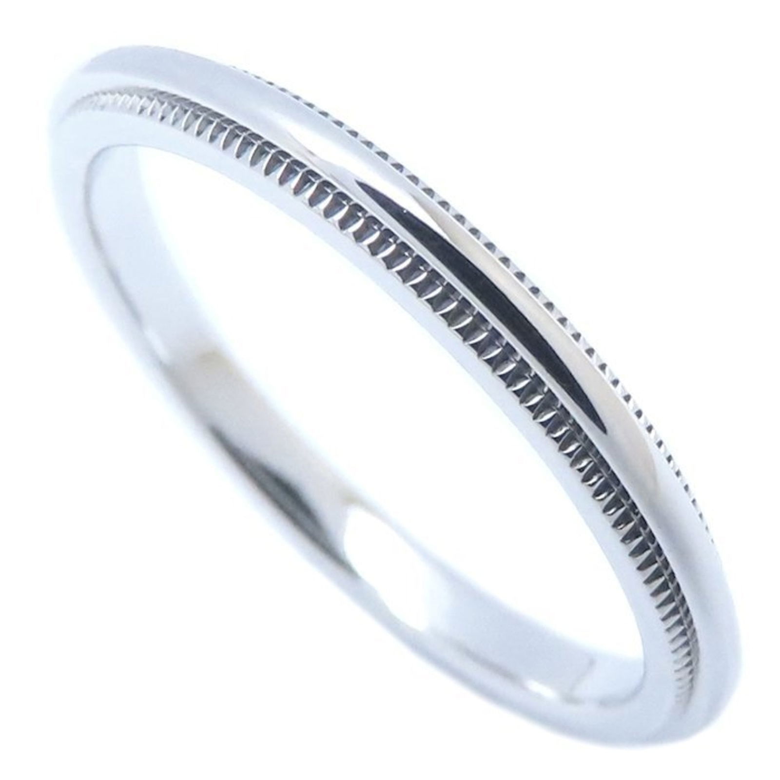 294866 - TIFFANY & Co. Tiffany Milgrain Ring in Pt950 Platinum for Women (1 of 10)