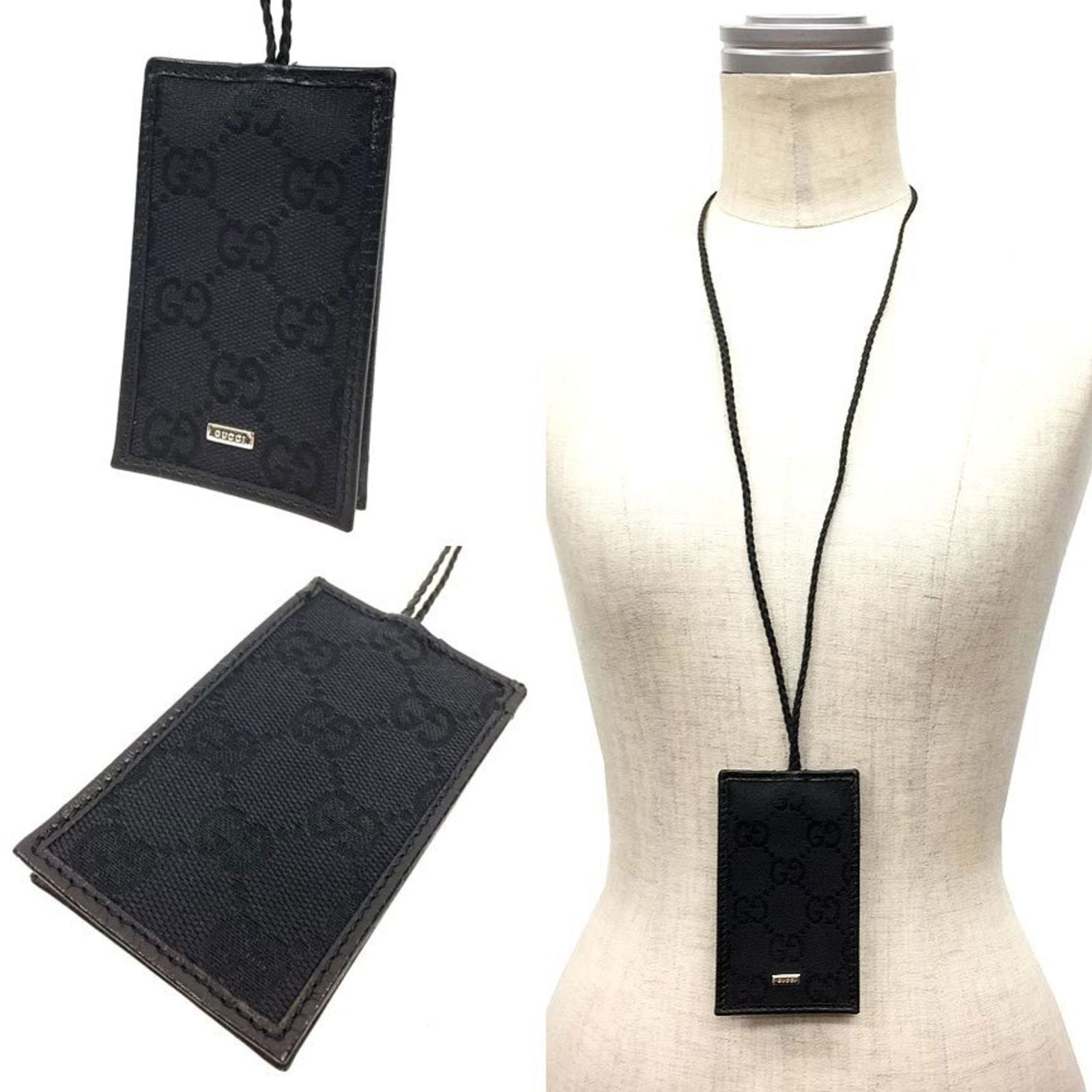 Men's GUCCI GG Canvas Crochet Necklace Key Ring Keychain Charm Black Pendant Gucci: Men's GUCCI GG Canvas Crochet Necklace Key Ring Keychain Charm Black Pendant Gucci This listing features Men's GUCCI GG Canvas Crochet Necklace Key Ring Keychain Charm Black Pendant Gucci. Item specif