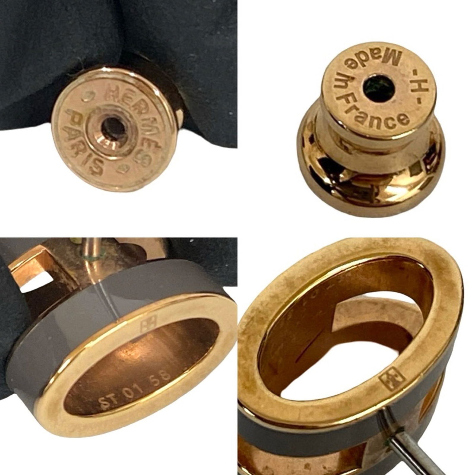 Plating Hermes Stud Earrings Gold - 2