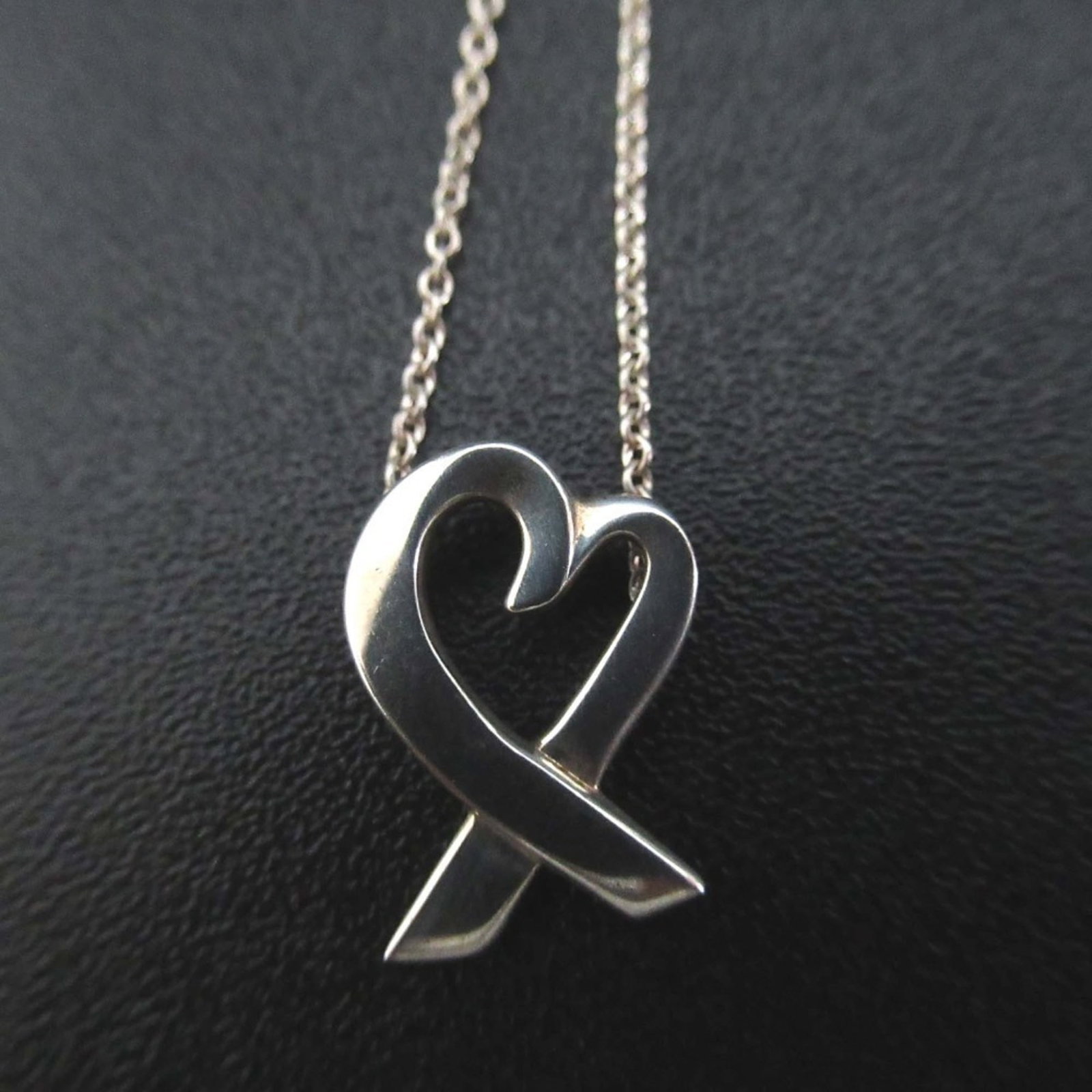 Women Tiffany & Co. Paloma Picasso Loving Heart Necklace Pendant in 925 SV Silver for (1 of 5)