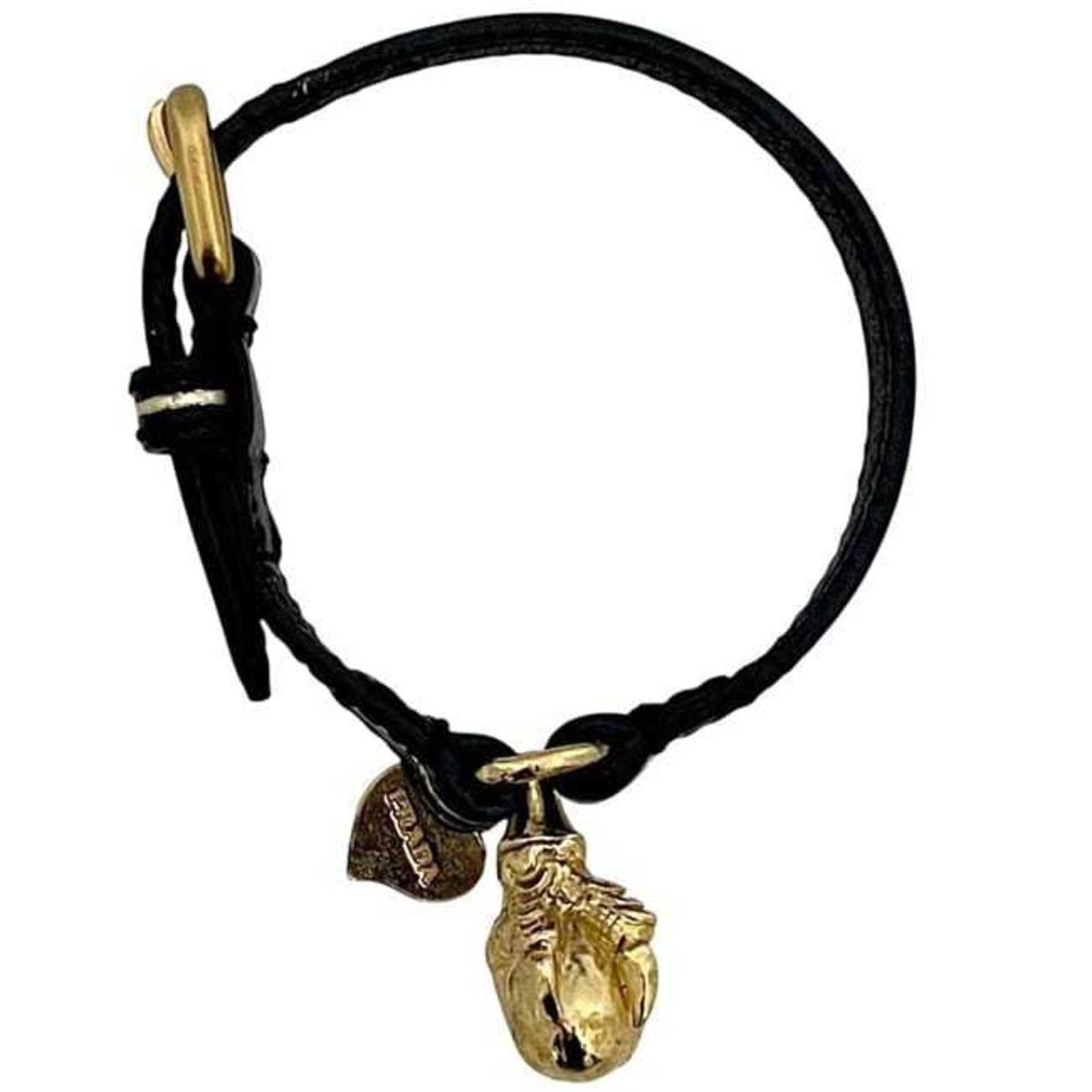Leather Prada Charm Bracelet - 6