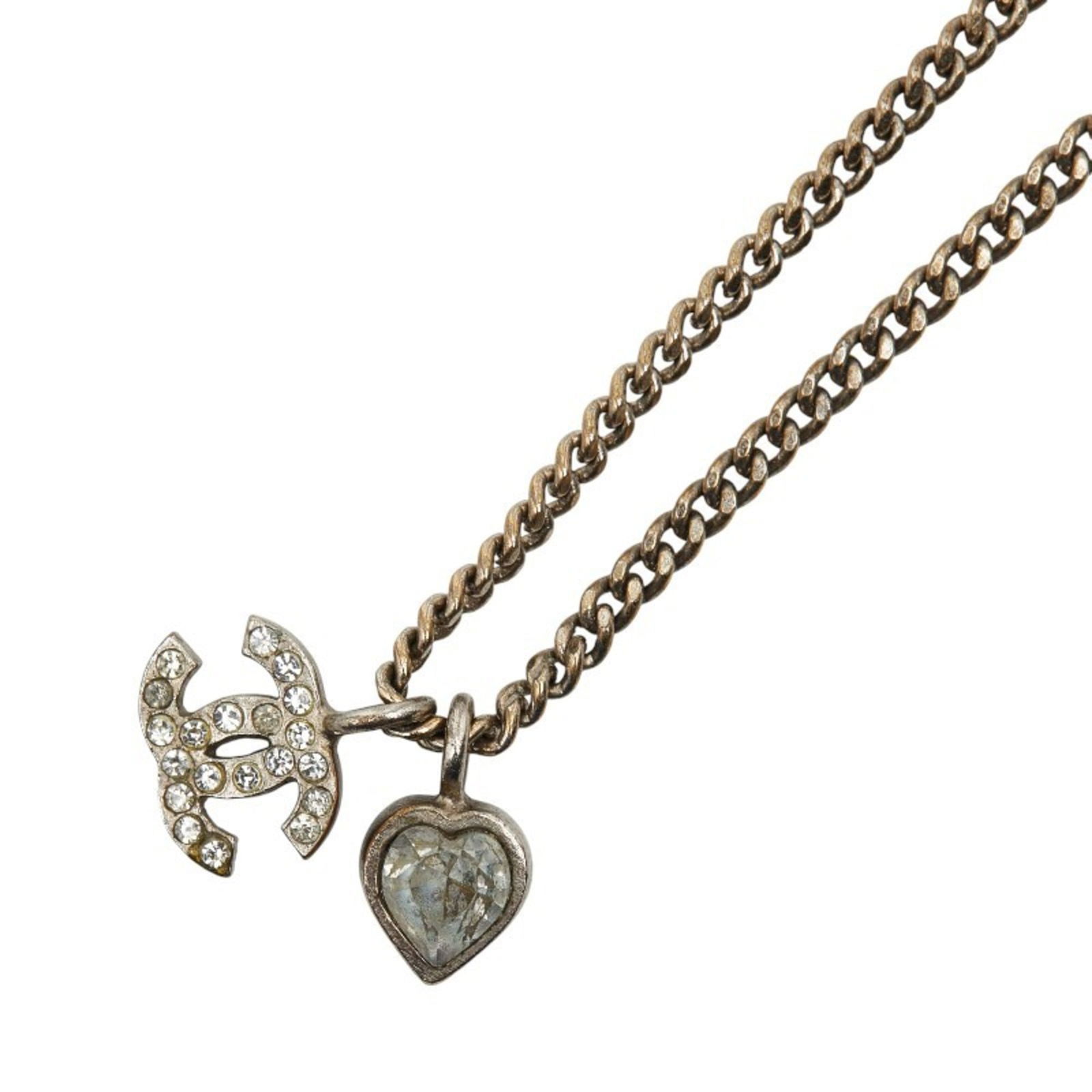 Women Chanel Coco Mark Heart Necklace in Silver with Rhinestones for: Women Chanel Coco Mark Heart Necklace in Silver with Rhinestones for This listing features Women Chanel Coco Mark Heart Necklace in Silver with Rhinestones for. Item specifics are provided below. Item
