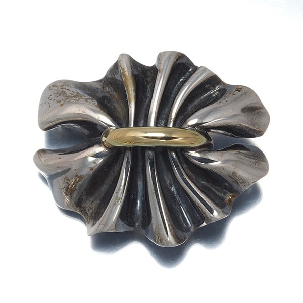 Silver Georg Jensen Brooch Bow 400 Lene Munthe 925 Sterling (1 of 5)