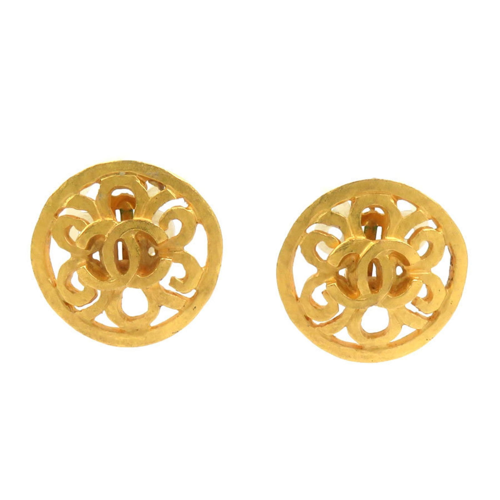 Metal Chanel Clip Earrings (1 of 5)
