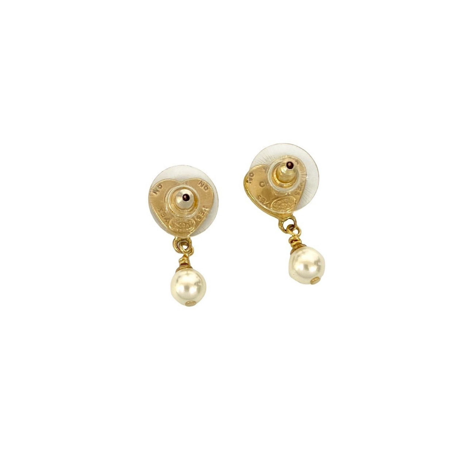 Plating Chanel Stud Earrings Gold - 4