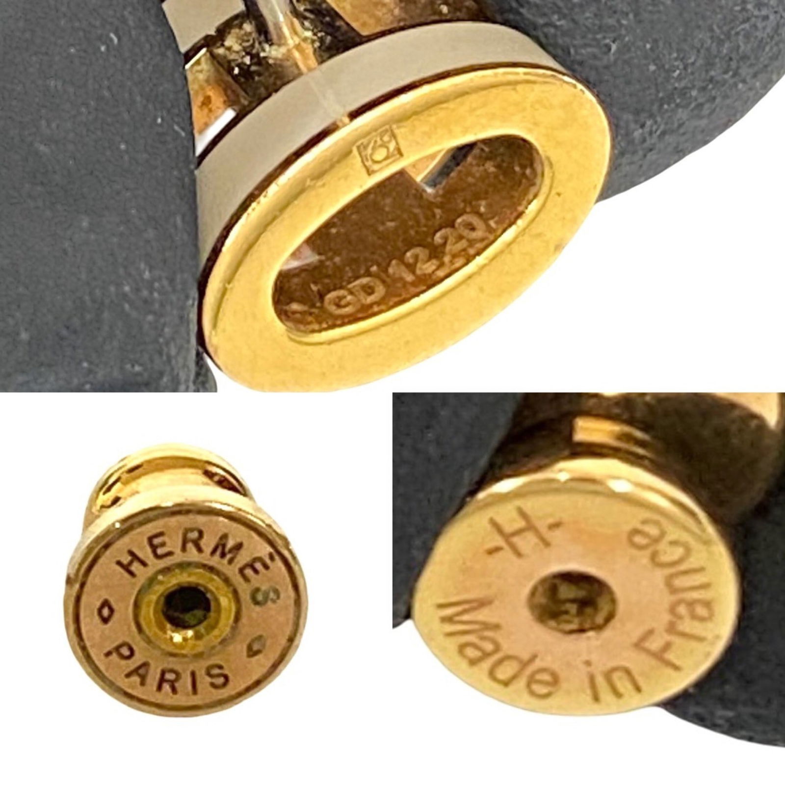 Plating Hermes Stud Earrings Gold - 2