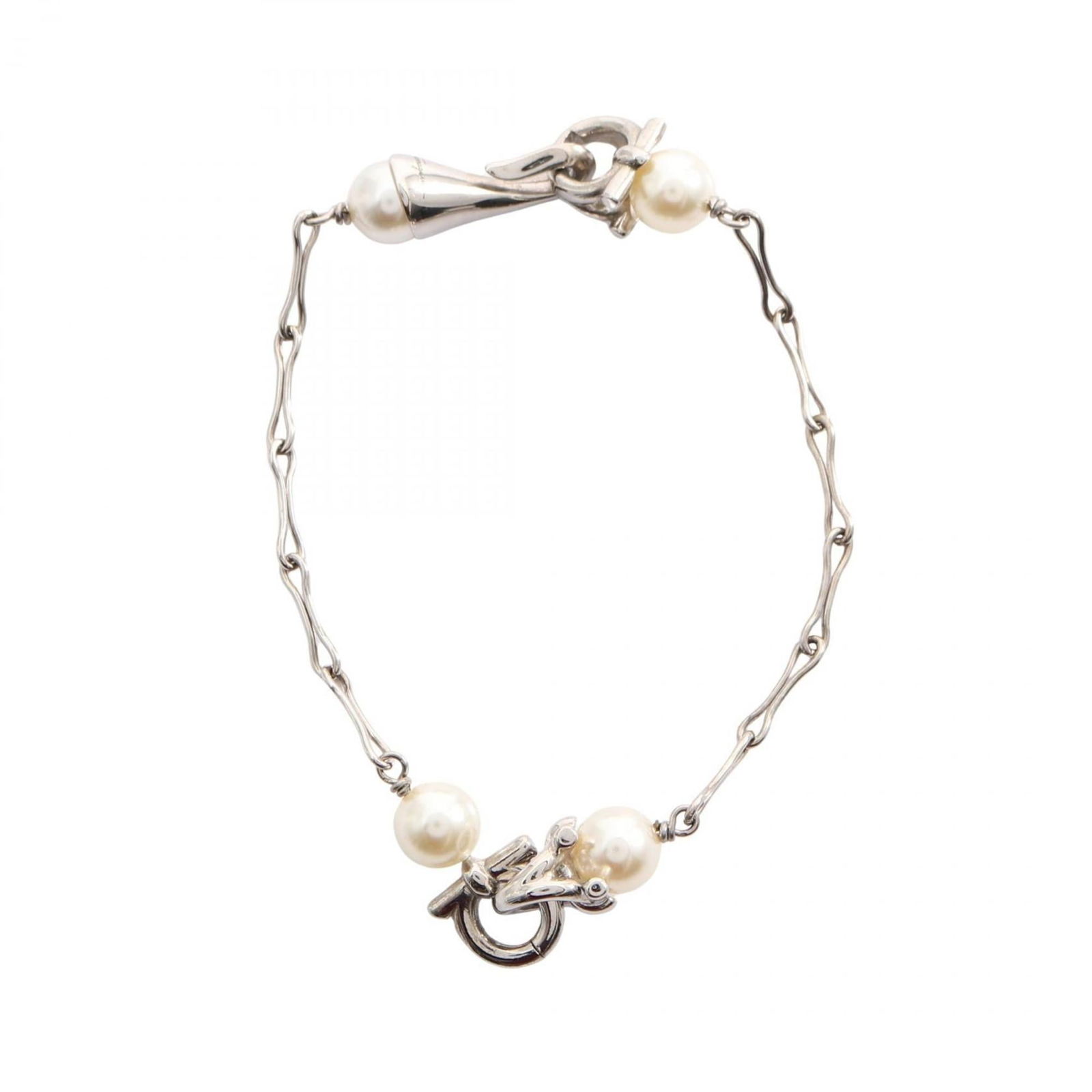 Steel Salvatore Ferragamo Charm Bracelet Stainless (1 of 7)