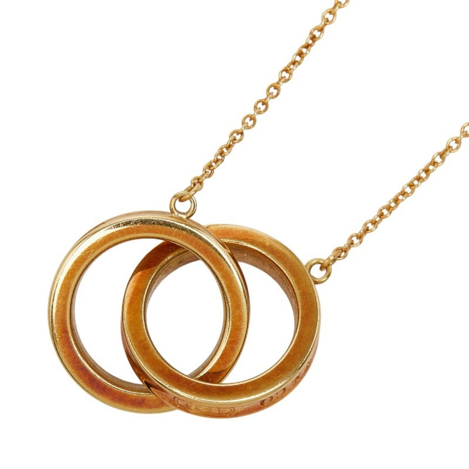 Co. Tiffany 1837 Interlocking Circle Necklace in 18K Yellow Gold for Women. TIFFANY & (1 of 8)