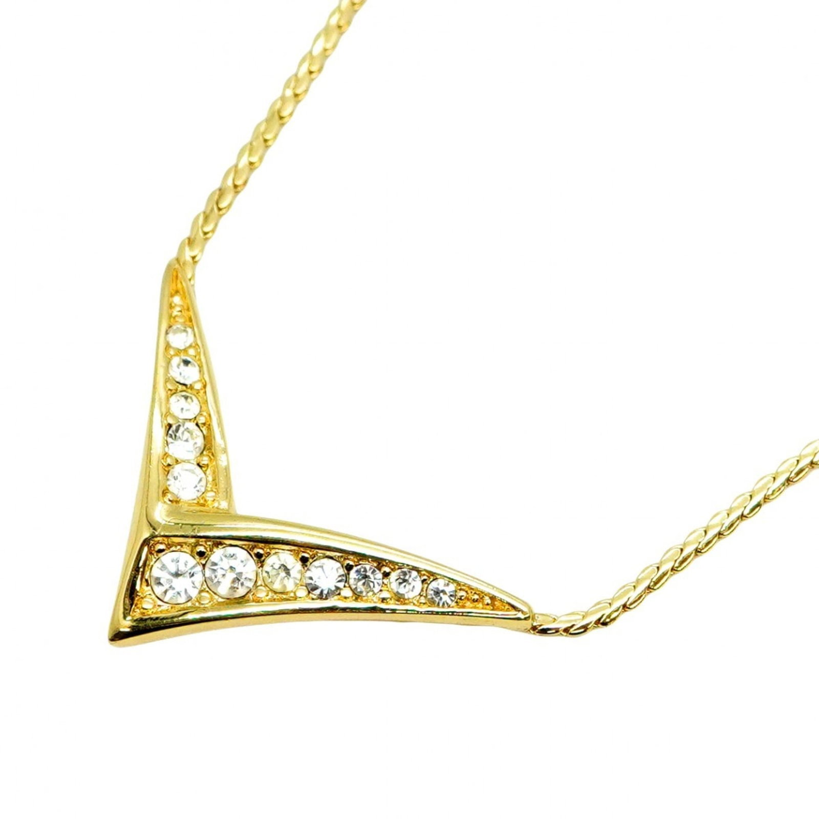 for women - Christian Dior necklace with GP plating and rhinestones - gold: for women - Christian Dior necklace with GP plating and rhinestones - gold This listing features for women - Christian Dior necklace with GP plating and rhinestones - gold. Item specifics are provided