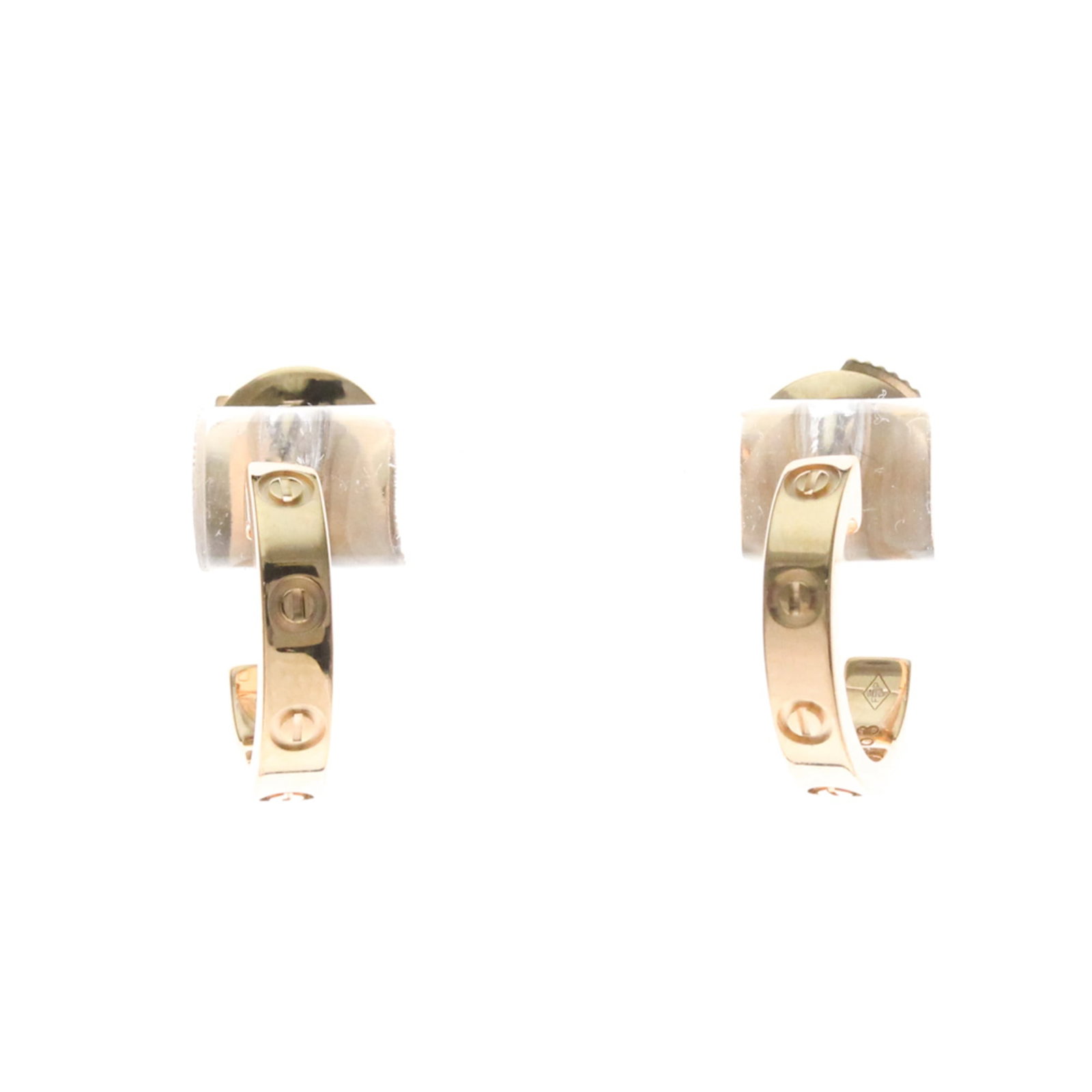 (18K) Cartier Half Hoop Earrings White Gold: (18K) Cartier Half Hoop Earrings White Gold This listing features (18K) Cartier Half Hoop Earrings White Gold. Item specifics are provided below. Item Specifics: Brand: Cartier Type: Half Hoop