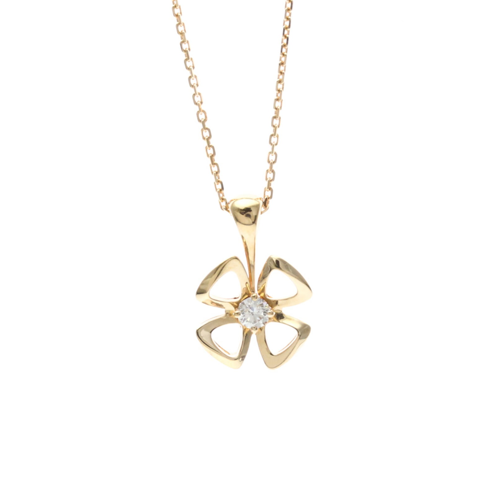 Women Fashion Pendant Necklace (Pink Gold) - Bvlgari Fiorever Necklace 1P Diamond Necklace Pink (1 of 18)