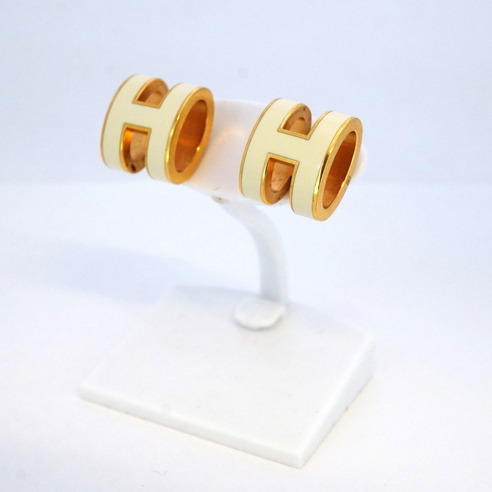 Plating Hermes Stud Earrings Gold - 2