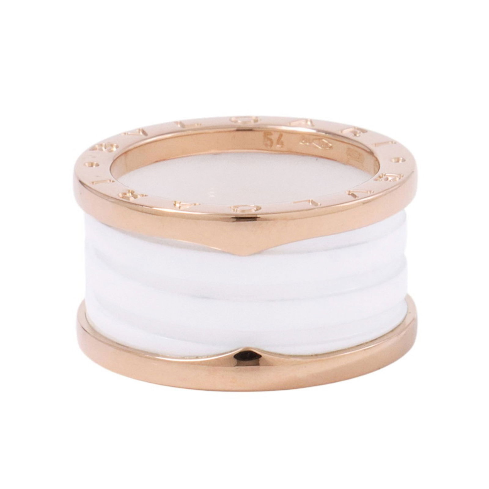 Pink Gold (18K) - Bvlgari Band Ring Ceramic (1 of 9)