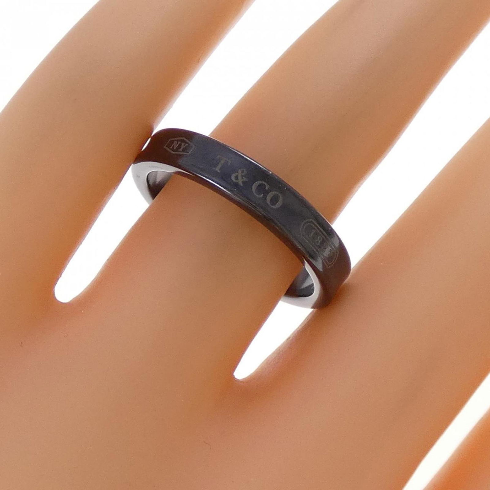 Titanium Tiffany Band Ring - 5