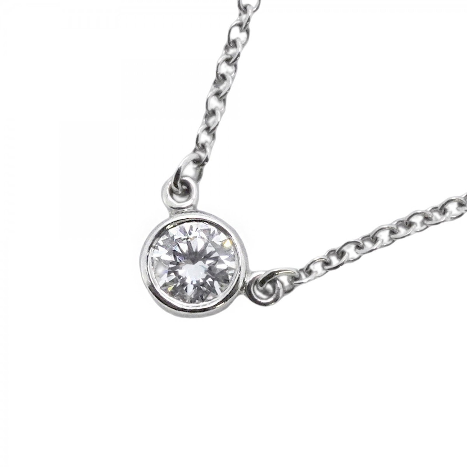Women's Tiffany Necklace By the Yard 1PD Pt950 Platinum Diamond: Women's Tiffany Necklace By the Yard 1PD Pt950 Platinum Diamond This listing features Women's Tiffany Necklace By the Yard 1PD Pt950 Platinum Diamond. Item specifics are provided below. Item