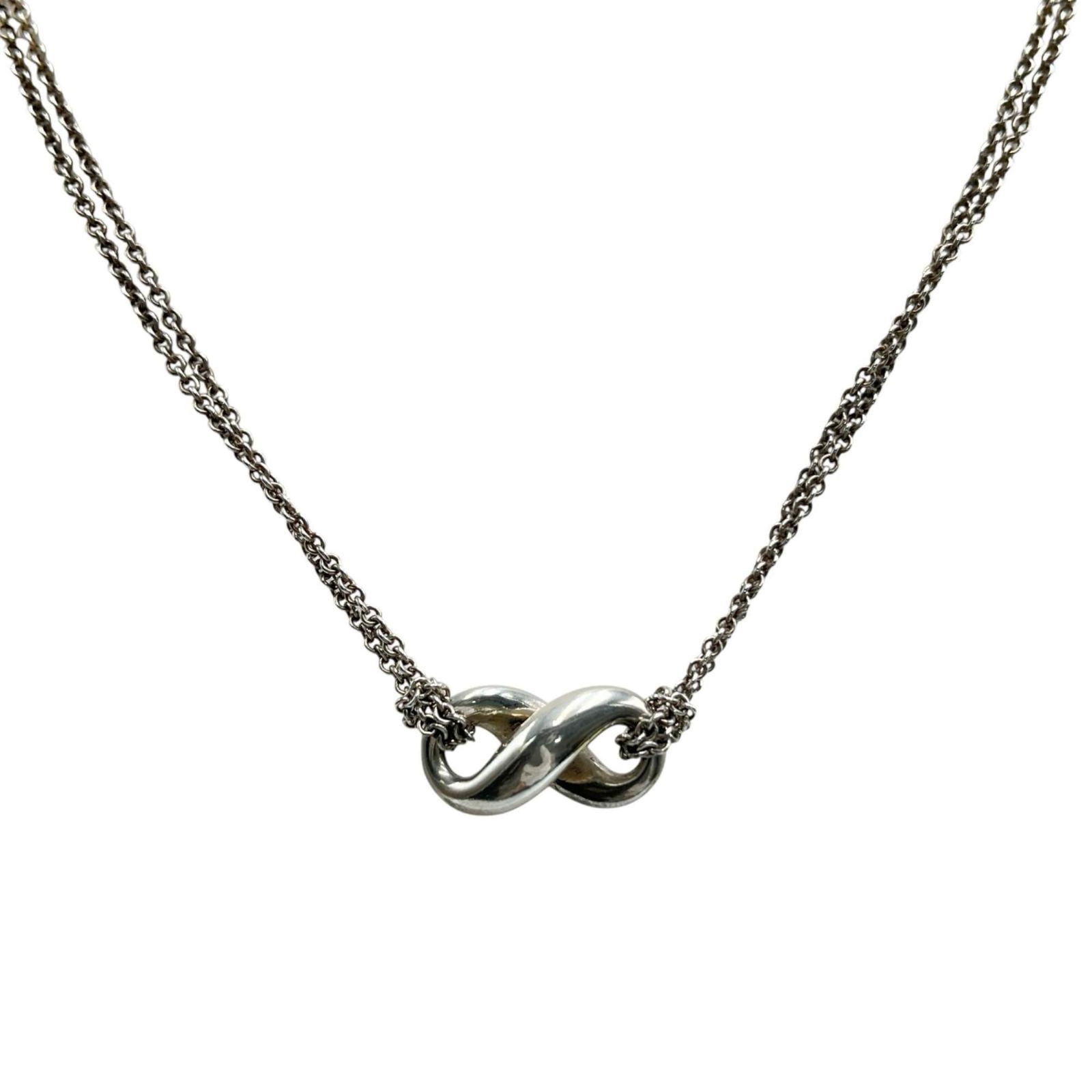 Women Tiffany & Co. Infinity Double Chain Necklace in Sterling Silver for: Women Tiffany & Co. Infinity Double Chain Necklace in Sterling Silver for This listing features Women Tiffany & Co. Infinity Double Chain Necklace in Sterling Silver for. Item specifics are provided b