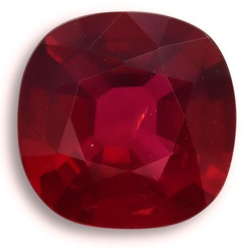 Loose Ruby Gemstone - Cushion 1.28ct Red EC (1 of 1)