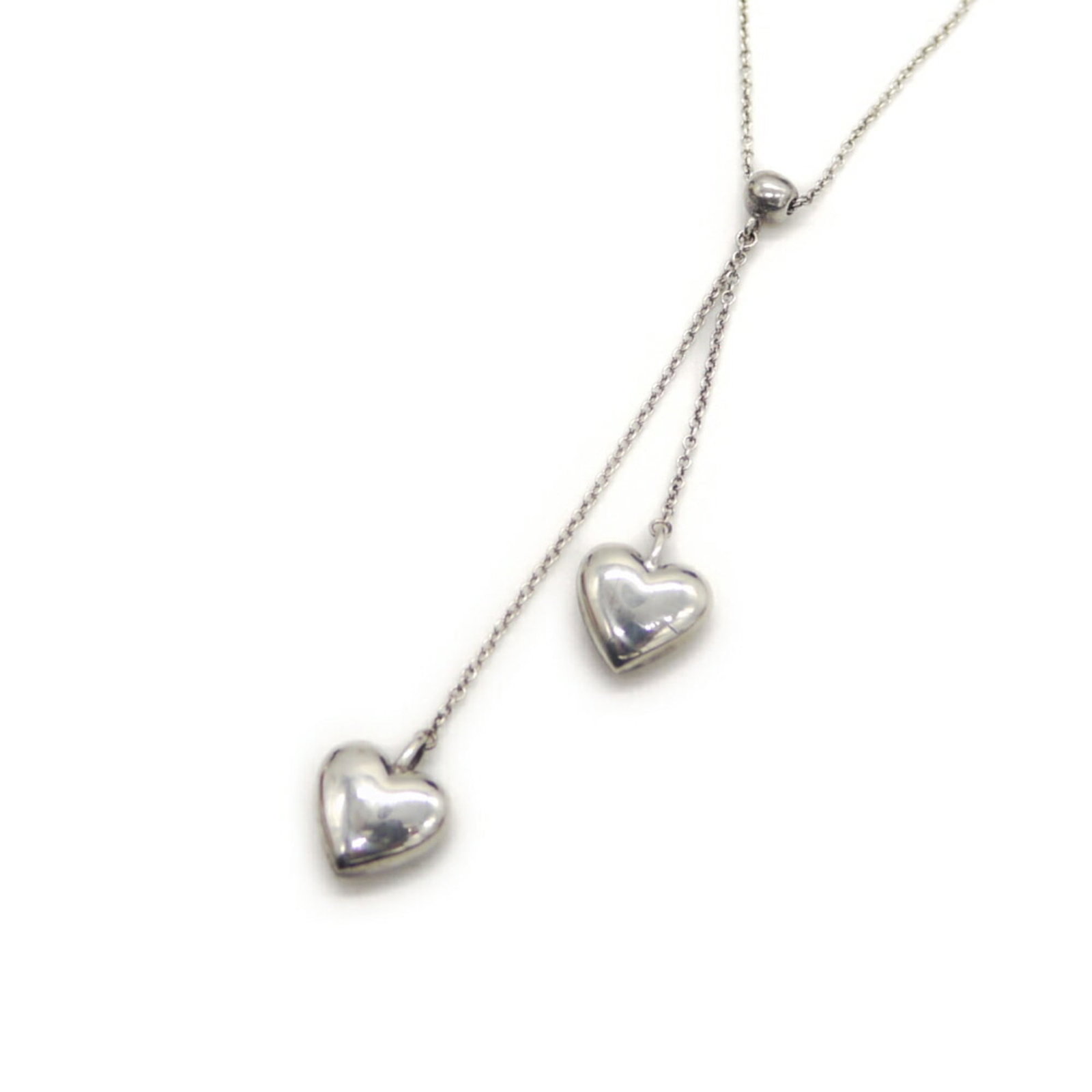 Chain TIFFANY & Co. Tiffany Double Drop Heart Necklace Silver 925 Azuki: Chain TIFFANY & Co. Tiffany Double Drop Heart Necklace Silver 925 Azuki This listing features Chain TIFFANY & Co. Tiffany Double Drop Heart Necklace Silver 925 Azuki. Item specifics are provided