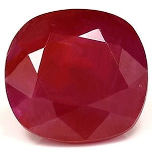 Loose Ruby Gemstone - GIA Cushion 2.76ct Red SI (1 of 1)