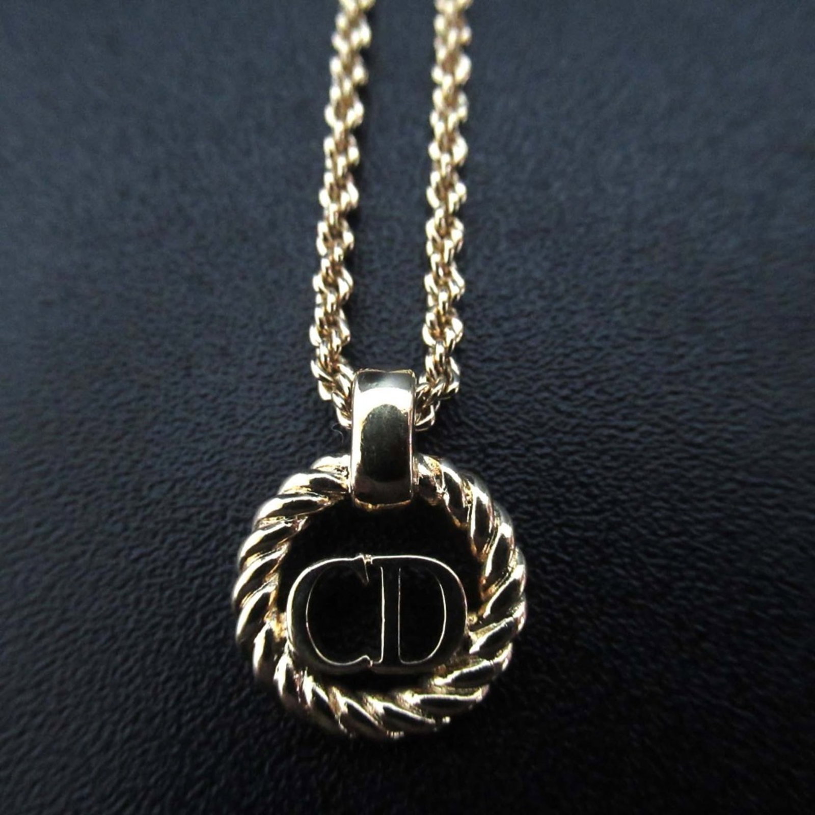 women Christian Dior logo charm necklace pendant GP gold color for: women Christian Dior logo charm necklace pendant GP gold color for This listing features women Christian Dior logo charm necklace pendant GP gold color for. Item specifics are provided below. Item
