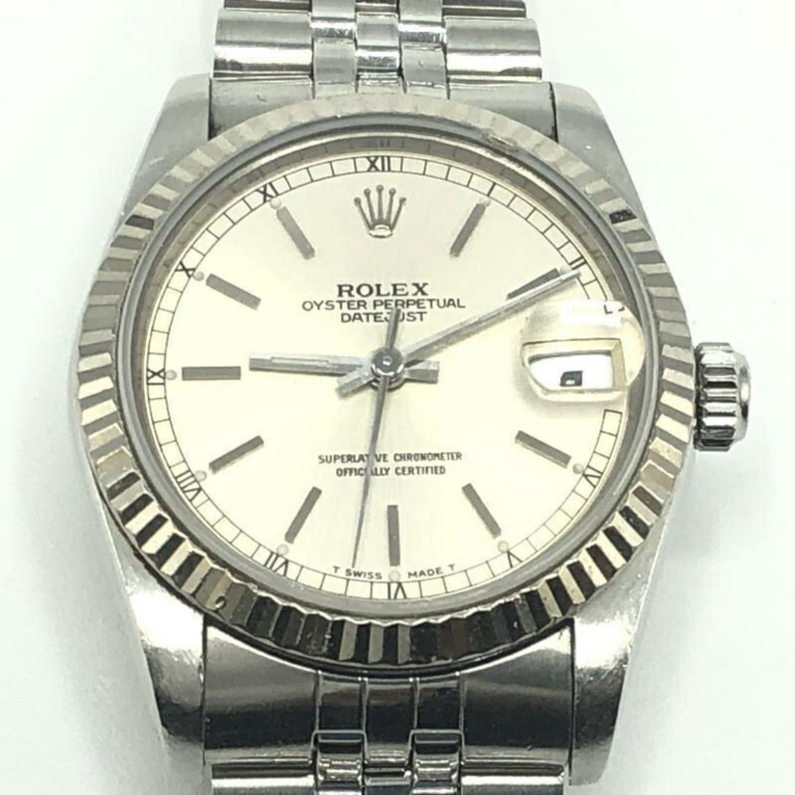 Wristwatch Rolex: Wristwatch Rolex This listing features Wristwatch Rolex. Item specifics are provided below. Item Specifics: Brand: Rolex Type: Wristwatch Gender: Unisex Color: Silver Color (Dial): Silver Wrist Size: