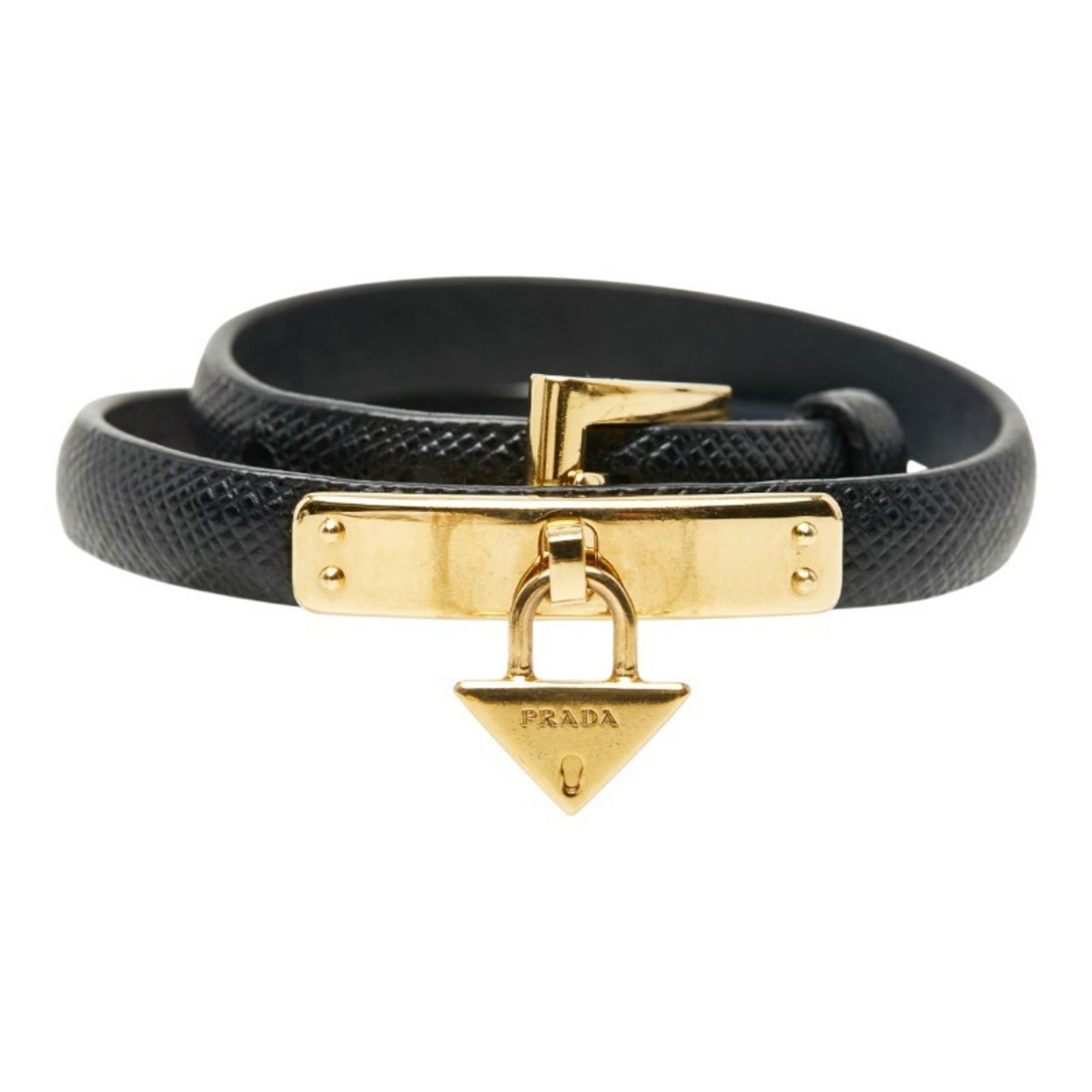 Leather Prada Charm Bracelet - 2