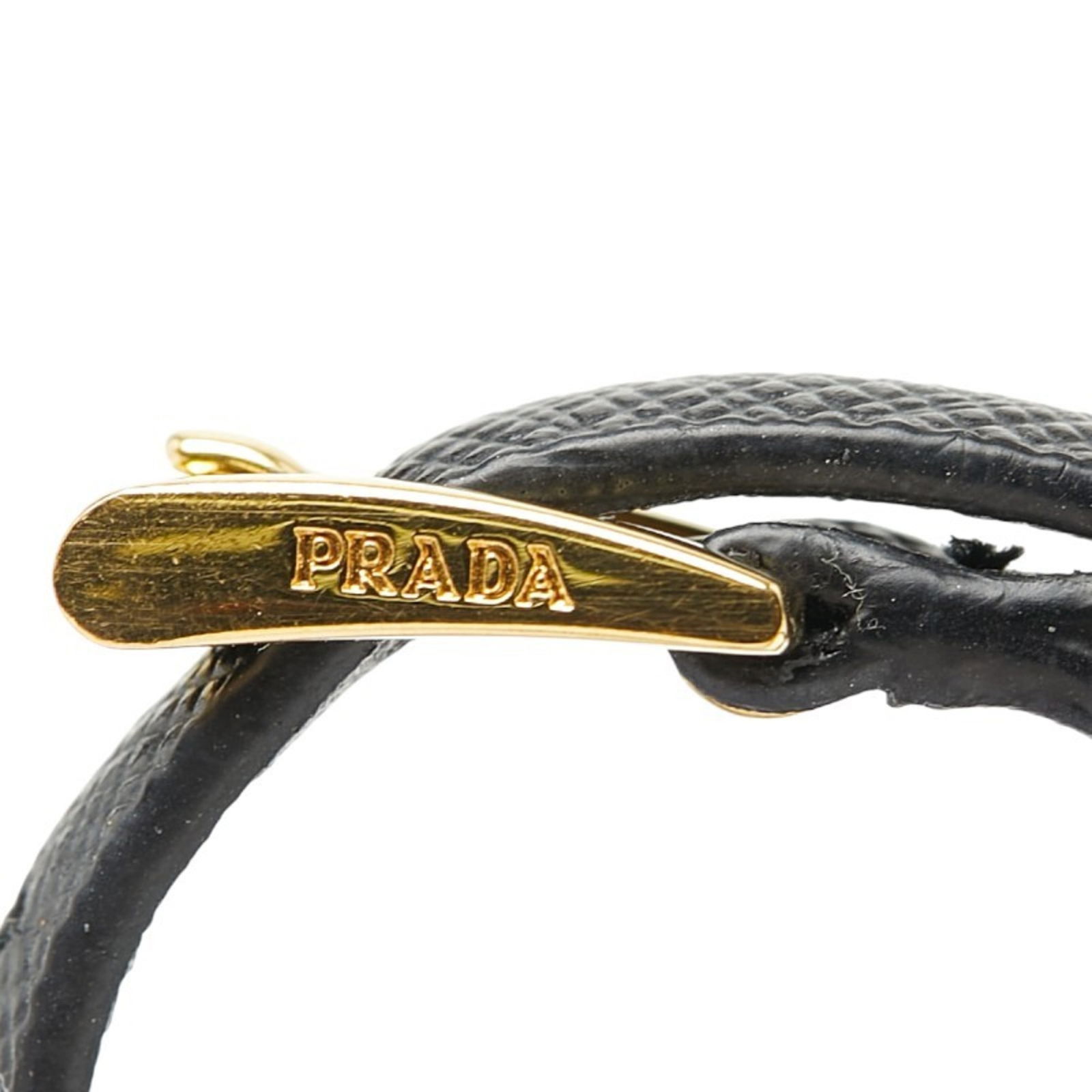 Leather Prada Charm Bracelet - 5