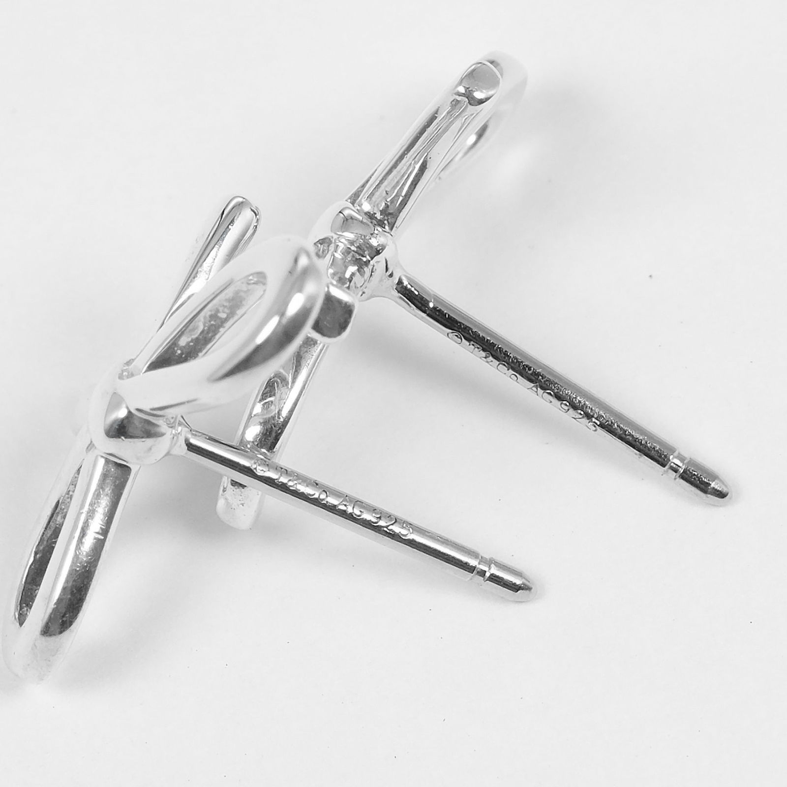 925 Tiffany Stud Earrings Silver - 6