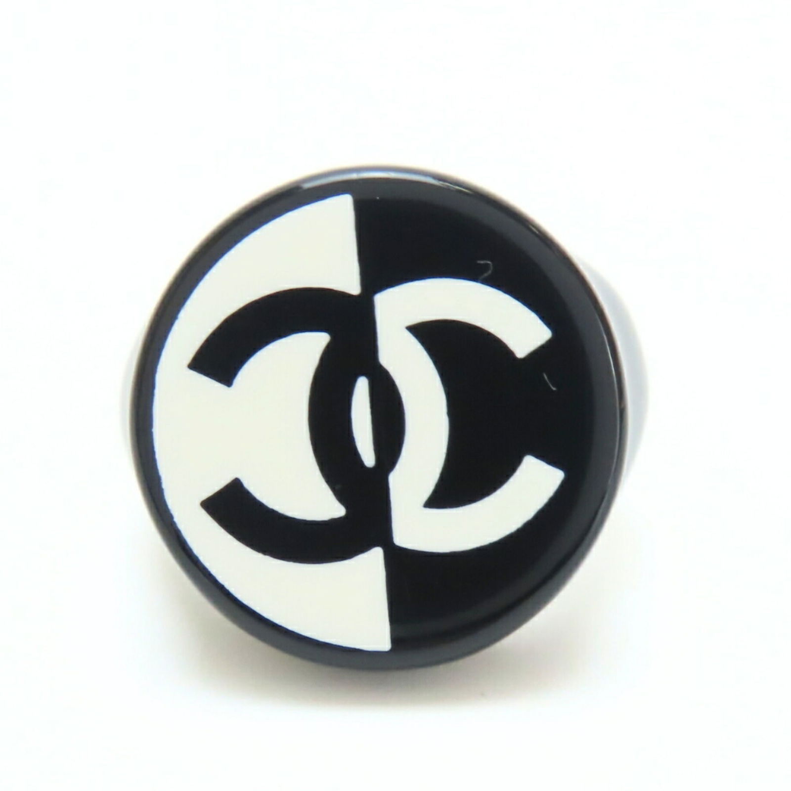 Plastic Chanel Band Ring - 2