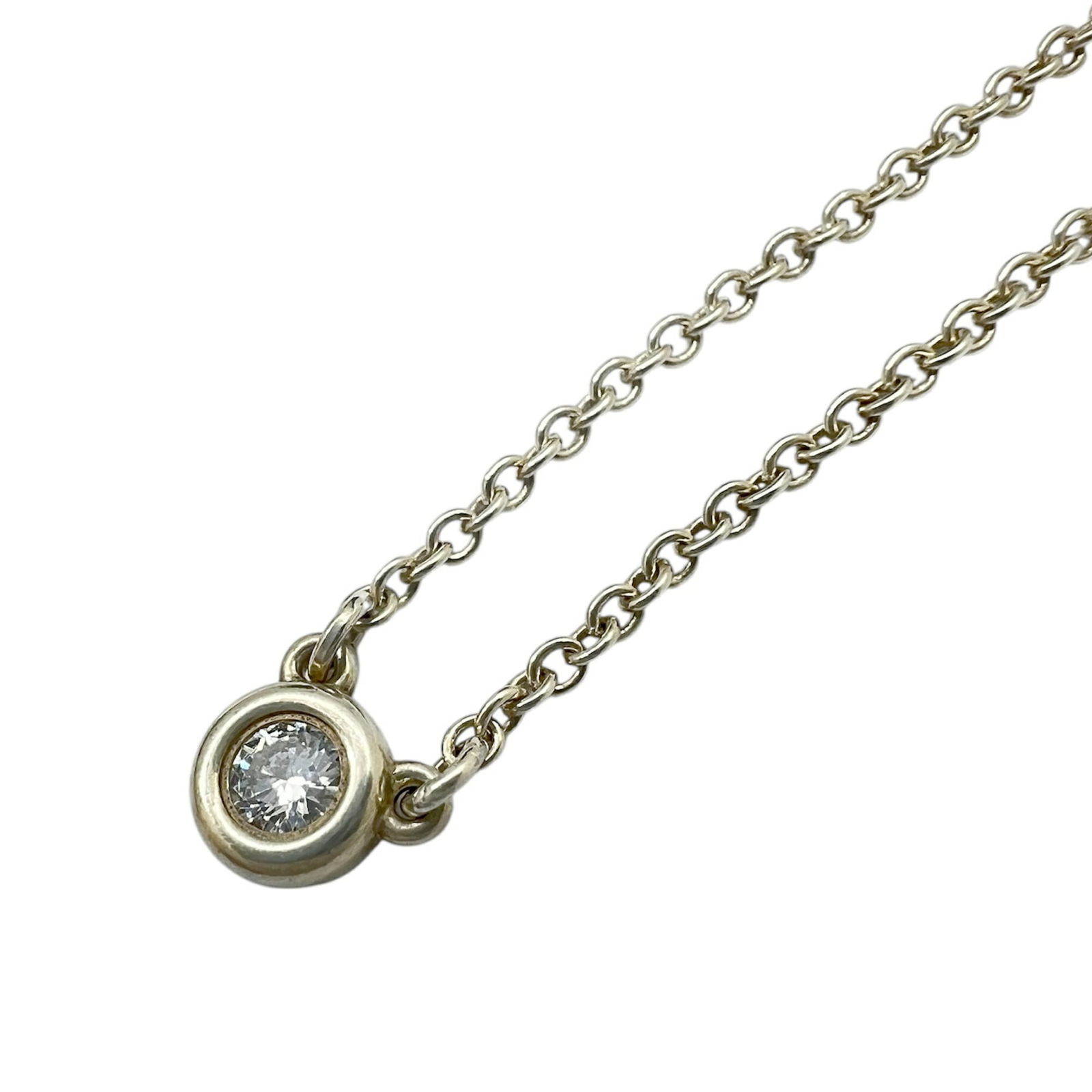 Women's - TIFFANY & Co. Tiffany By the Yard Necklace - 1 Diamond - Elsa Peretti - SV925: Women's - TIFFANY & Co. Tiffany By the Yard Necklace - 1 Diamond - Elsa Peretti - SV925 This listing features Women's - TIFFANY & Co. Tiffany By the Yard Necklace - 1 Diamond - Elsa Peretti - SV925. I