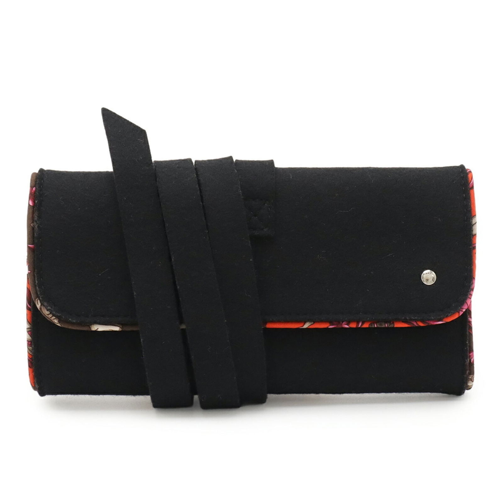 Felt Hermes Jewelry Case: Felt Hermes Jewelry Case This listing features Felt Hermes Jewelry Case. Item specifics are provided below. Item Specifics: Brand: Hermes Type: Jewelry Case Material: Felt Color: Black, Multi-Color,