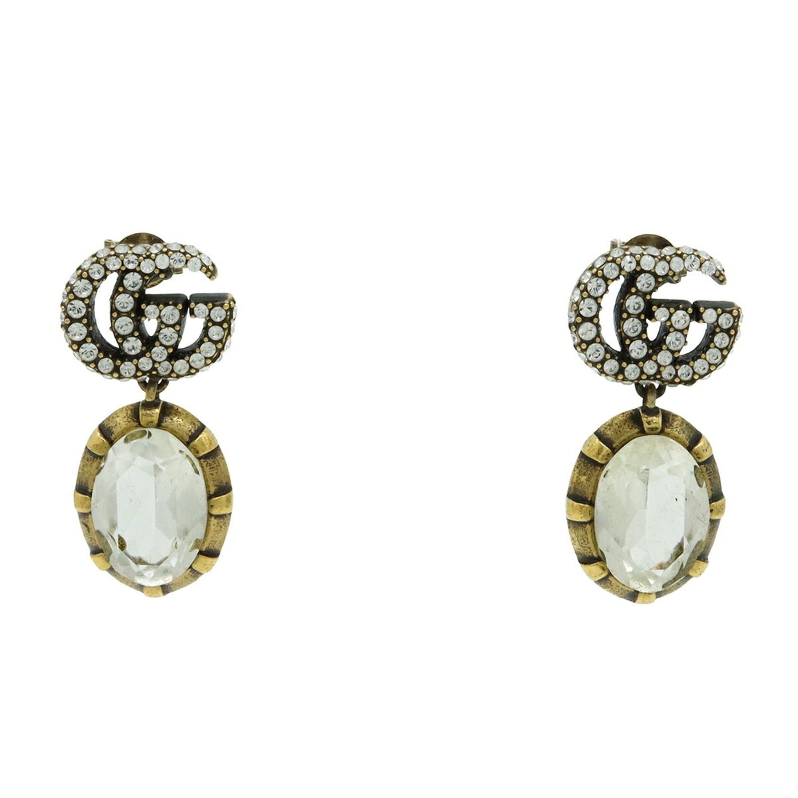 Earrings Gucci Drop: Earrings Gucci Drop This listing features Earrings Gucci Drop. Item specifics are provided below. Item Specifics: Brand: Gucci Type: Drop Earrings Gender: Women Finish: Gold Plated Stone: Crystal Size