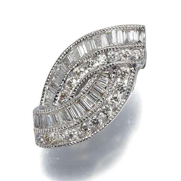 Gold Diamond 1.01Ct Milgrain Pendant 18K 750 White: Gold Diamond 1.01Ct Milgrain Pendant 18K 750 White This listing features Gold Diamond 1.01Ct Milgrain Pendant 18K 750 White. Item specifics are provided below. Item Specifics: Metal: White Gold