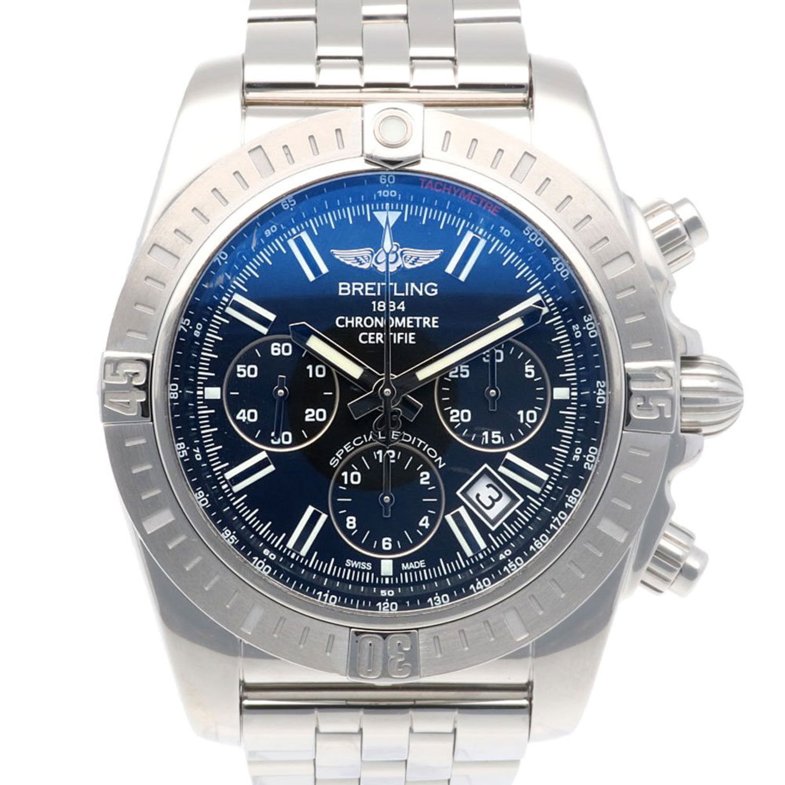 Wristwatch Breitling: Wristwatch Breitling This listing features Wristwatch Breitling. Item specifics are provided below. Item Specifics: Brand: Breitling Type: Wristwatch Gender: Men Material (Case): Stainless Steel Mater