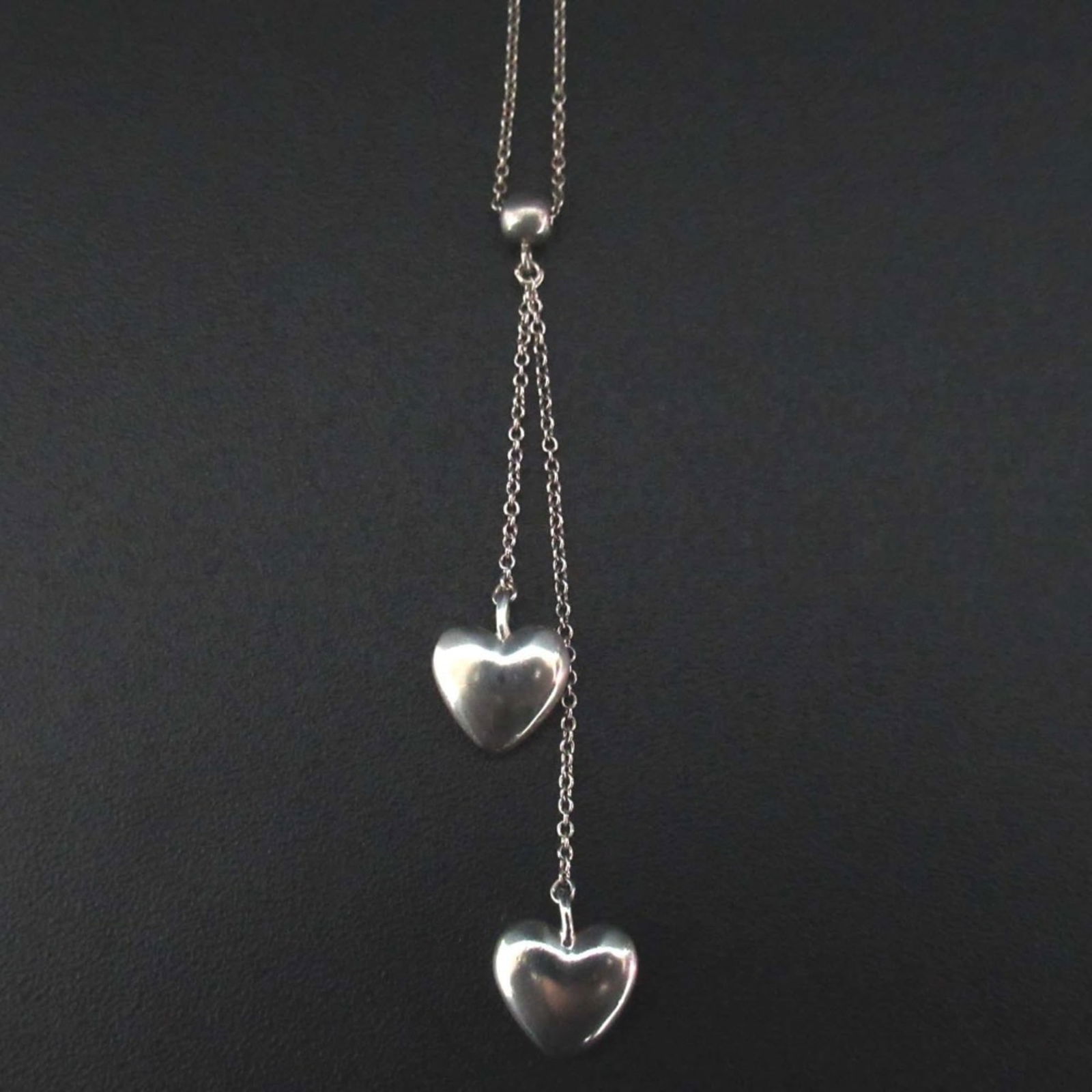 Women's Tiffany & Co. Double Drop Heart Necklace 925SV Silver: Women's Tiffany & Co. Double Drop Heart Necklace 925SV Silver This listing features Women's Tiffany & Co. Double Drop Heart Necklace 925SV Silver. Item specifics are provided below. Item Specifics: Br