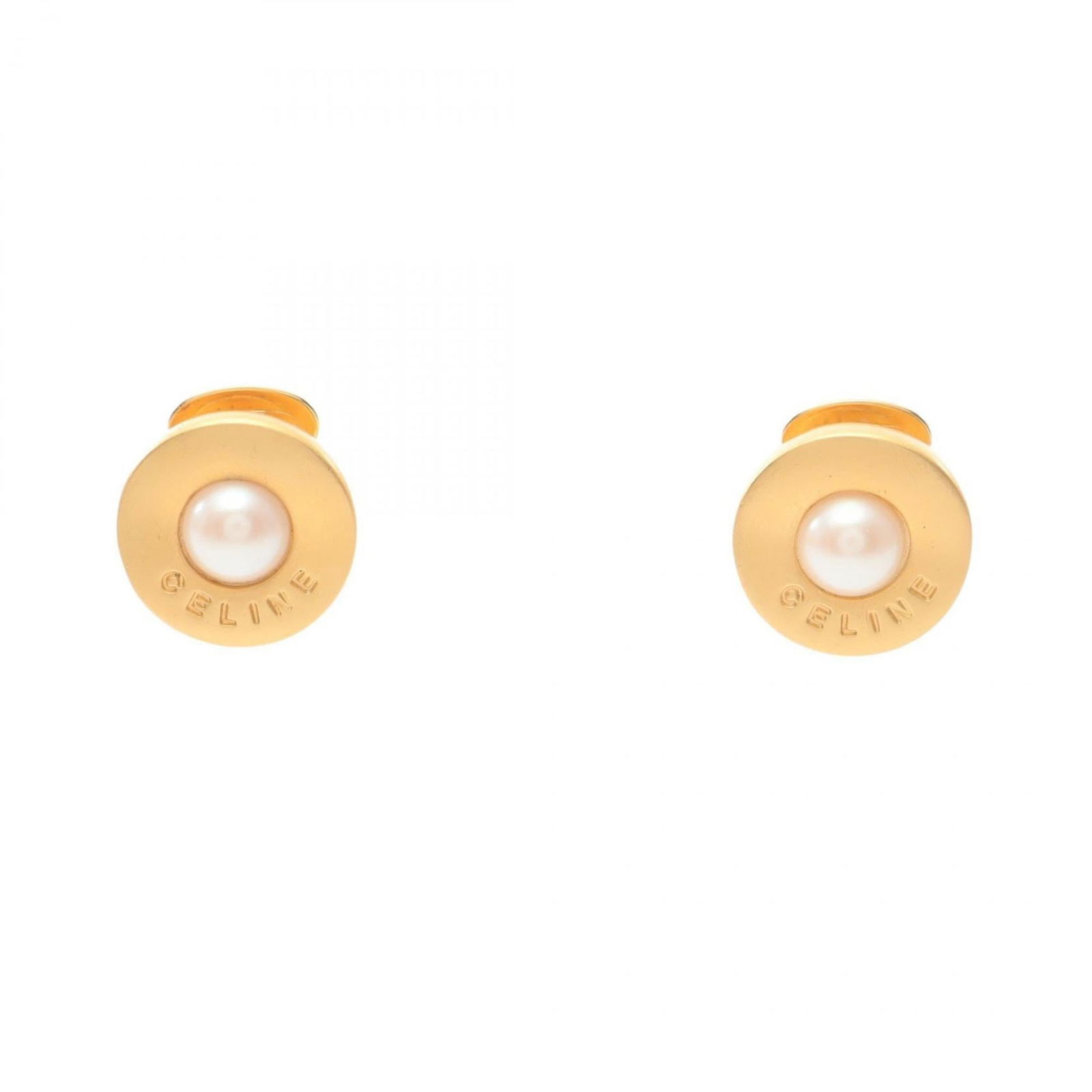 Gold Plating - Celine Clip Earrings Artificial Pearl: Gold Plating - Celine Clip Earrings Artificial Pearl This listing features Gold Plating - Celine Clip Earrings Artificial Pearl. Item specifics are provided below. Item Specifics: Brand: Celine
