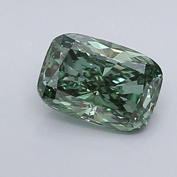 Loose Lab Diamond - IGI Cushion Brilliant 1.06ct Fancy Vivid Green VS1 (1 of 1)