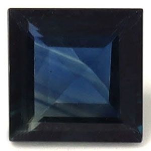 Loose Sapphire Gemstone - Square 1.0ct Blue SI (1 of 1)