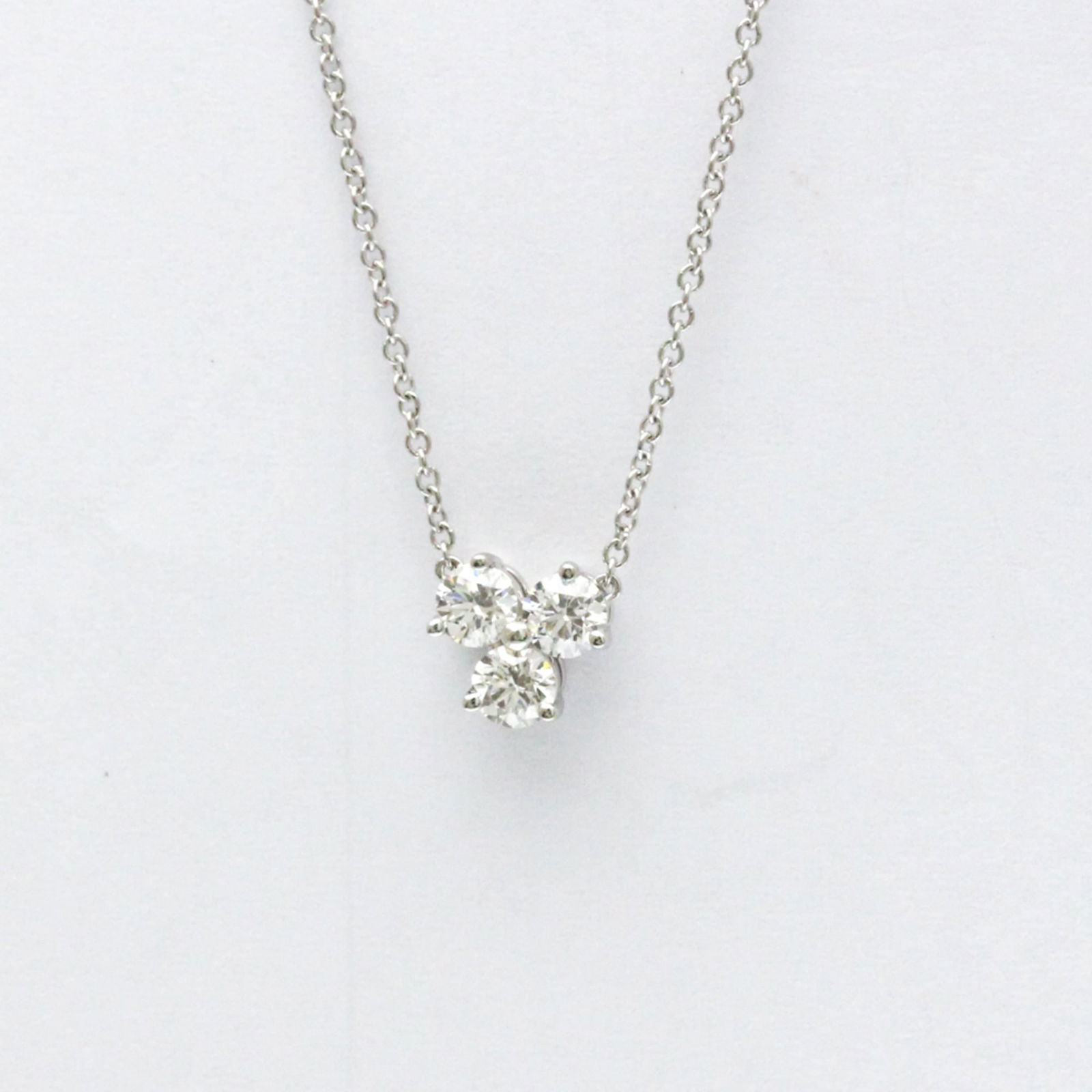 Women Fashion Pendant Necklace (Silver) - Tiffany Aria Necklace Platinum Diamond Men (1 of 12)