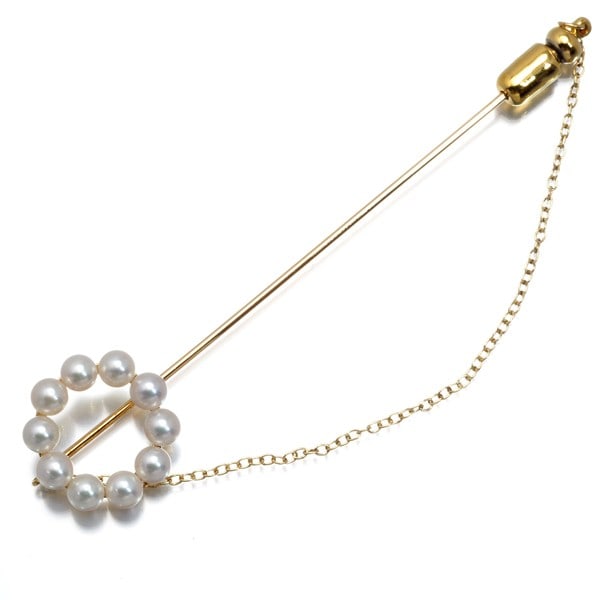 Yg Mikimoto Brooch Akoya Pearl 4.5-4.9Mm Circle Lapel Pin 18K: Yg Mikimoto Brooch Akoya Pearl 4.5-4.9Mm Circle Lapel Pin 18K This listing features Yg Mikimoto Brooch Akoya Pearl 4.5-4.9Mm Circle Lapel Pin 18K. Item specifics are provided below. Item Specifics:
