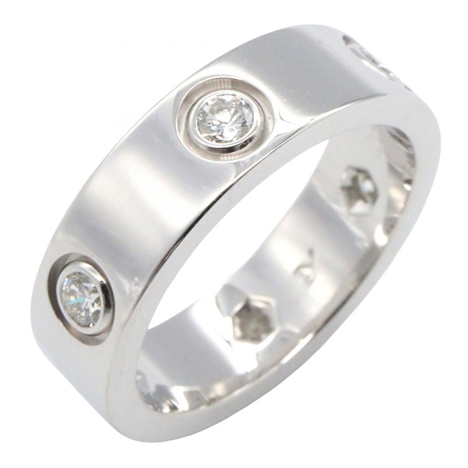 (18K) Cartier Band Ring White Gold (1 of 9)