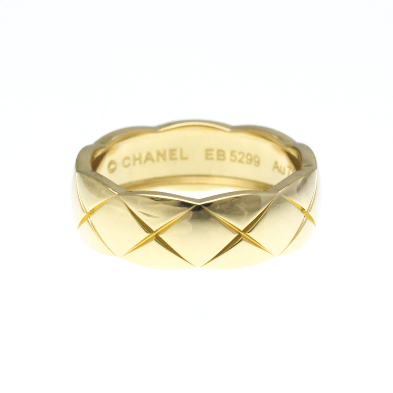 (18K) Chanel Band Ring Yellow Gold (1 of 9)