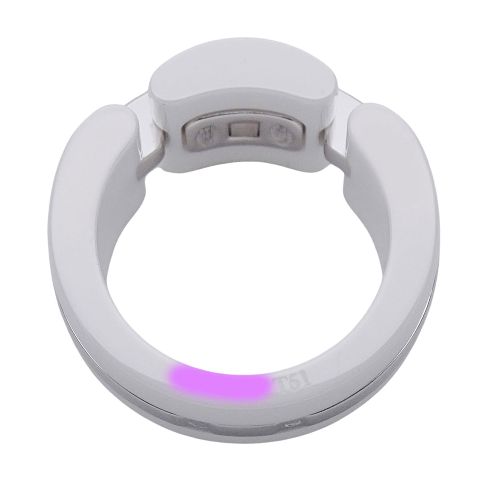 Ceramic Chanel Band Ring - 7