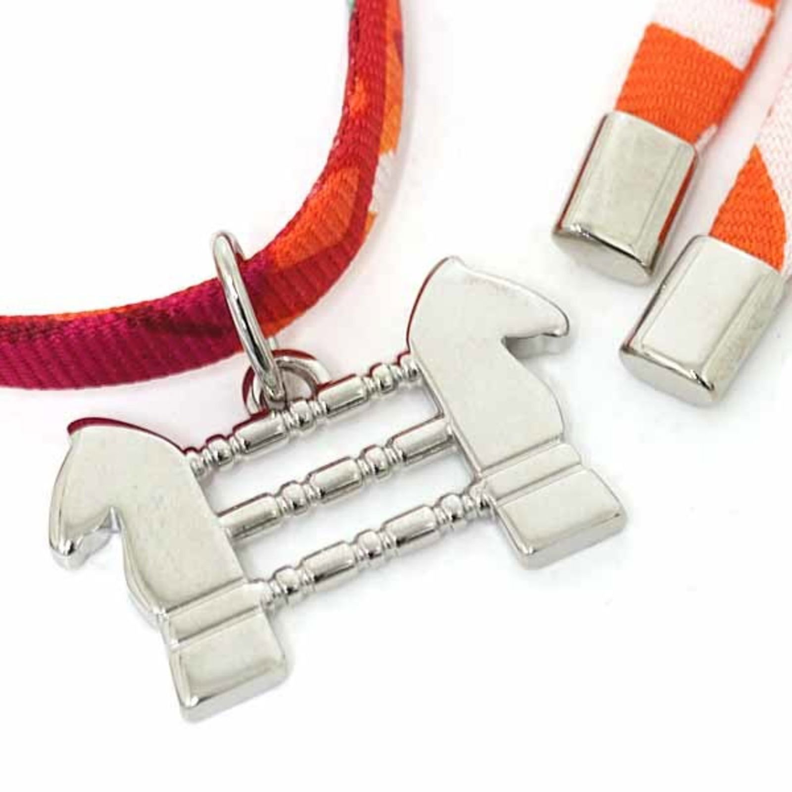 Silk Hermes Charm Bracelet - 4