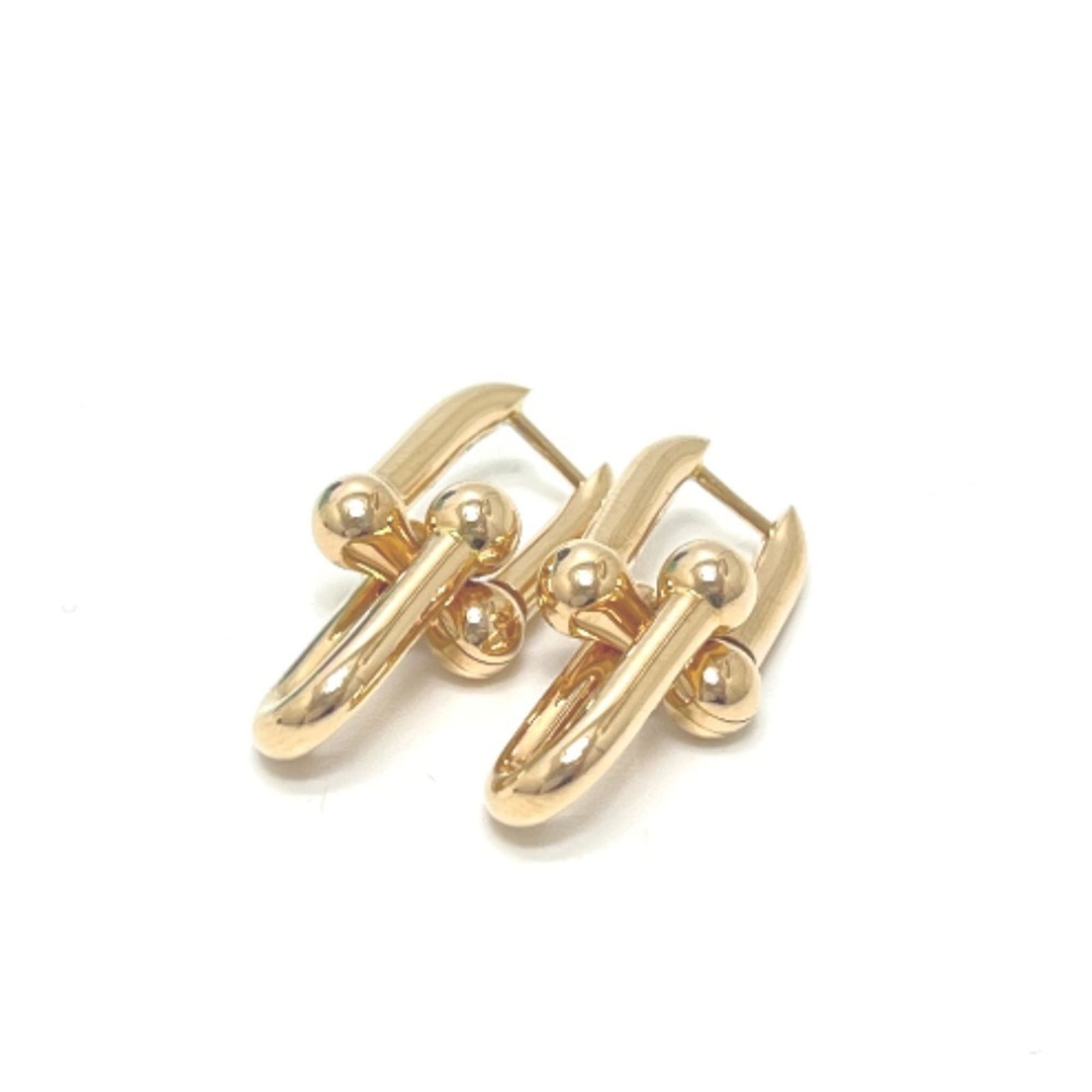 (18K) Tiffany Stud Earrings Yellow Gold (1 of 6)