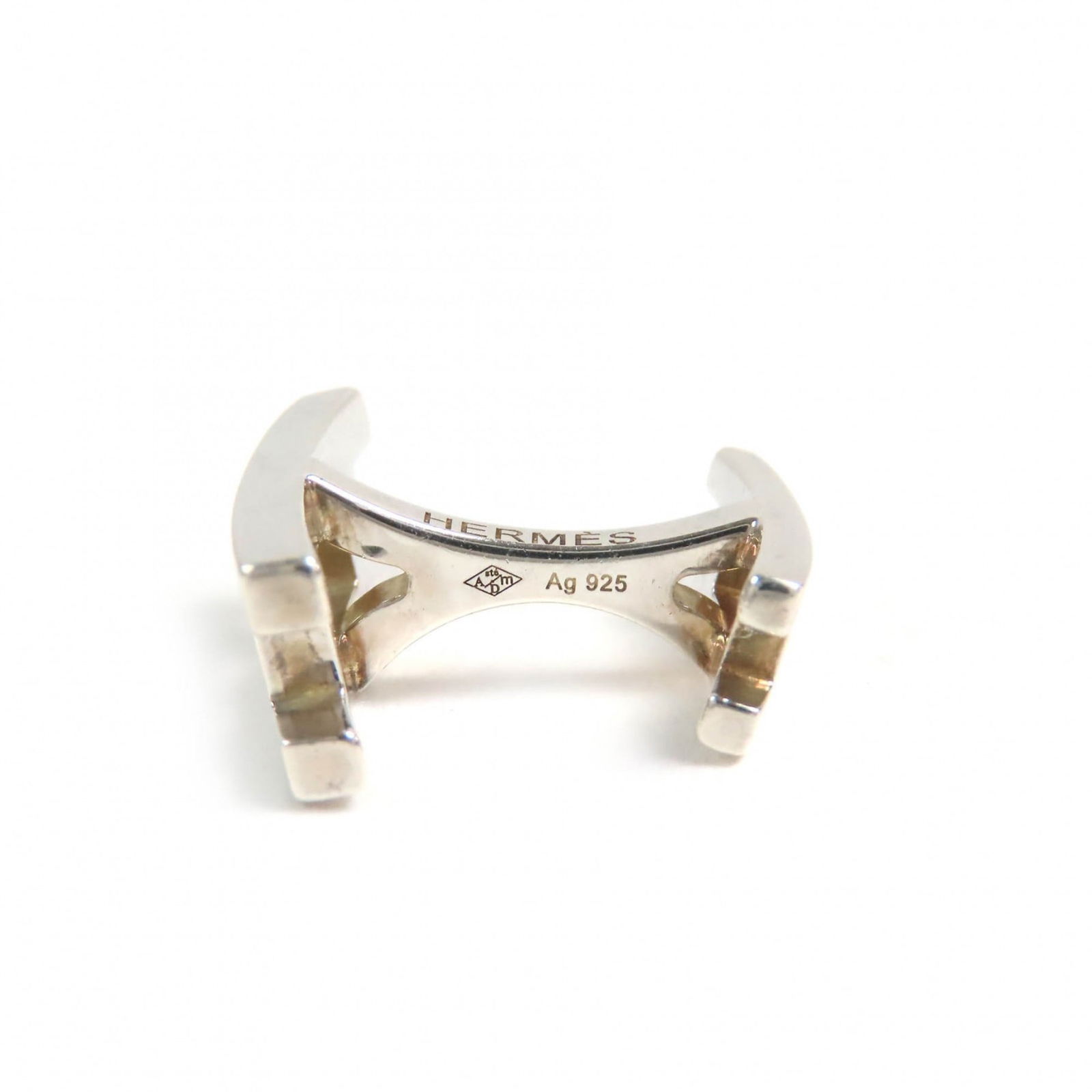 925 Hermes Stud/ Button Silver - 4