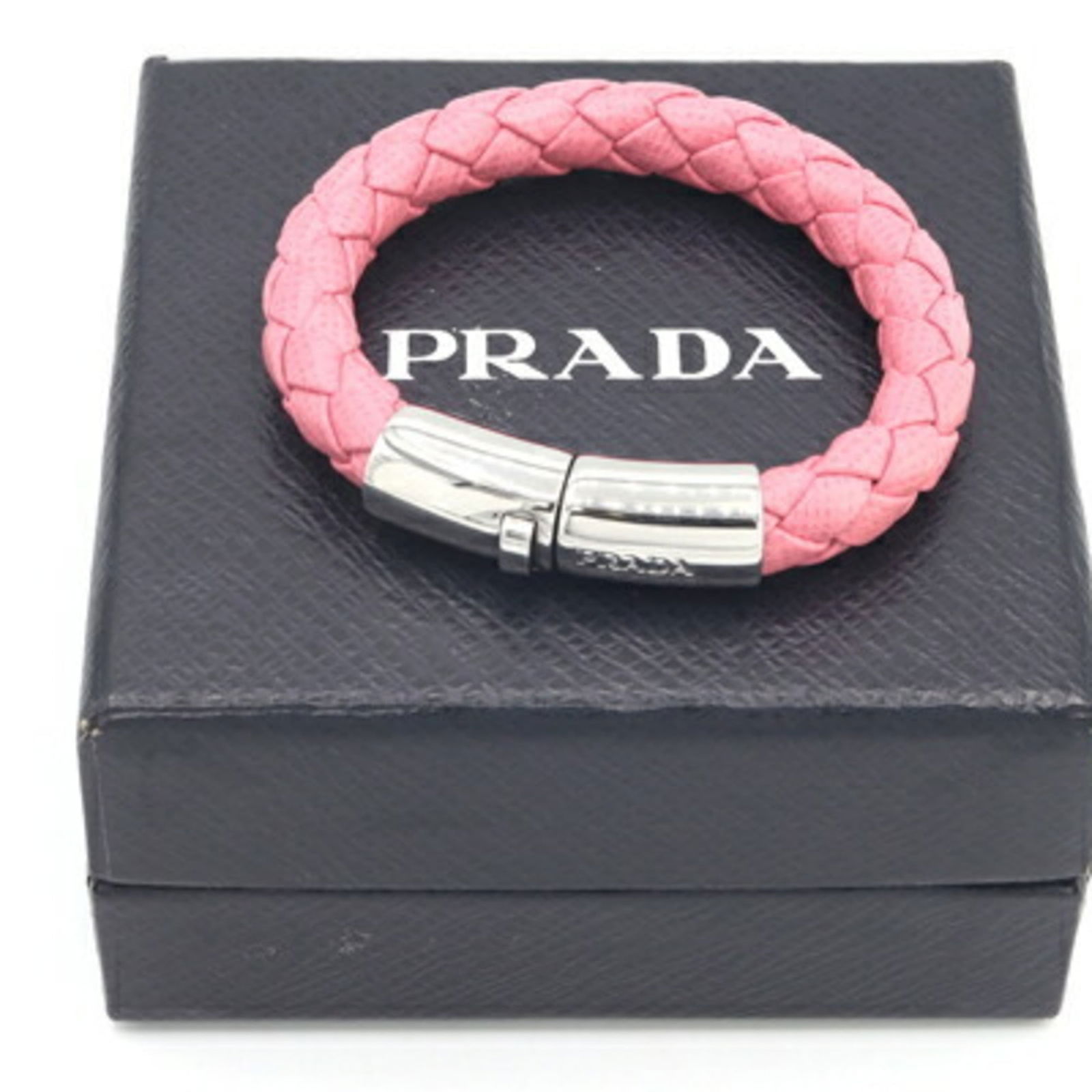 Leather Prada Charm Bracelet - 6