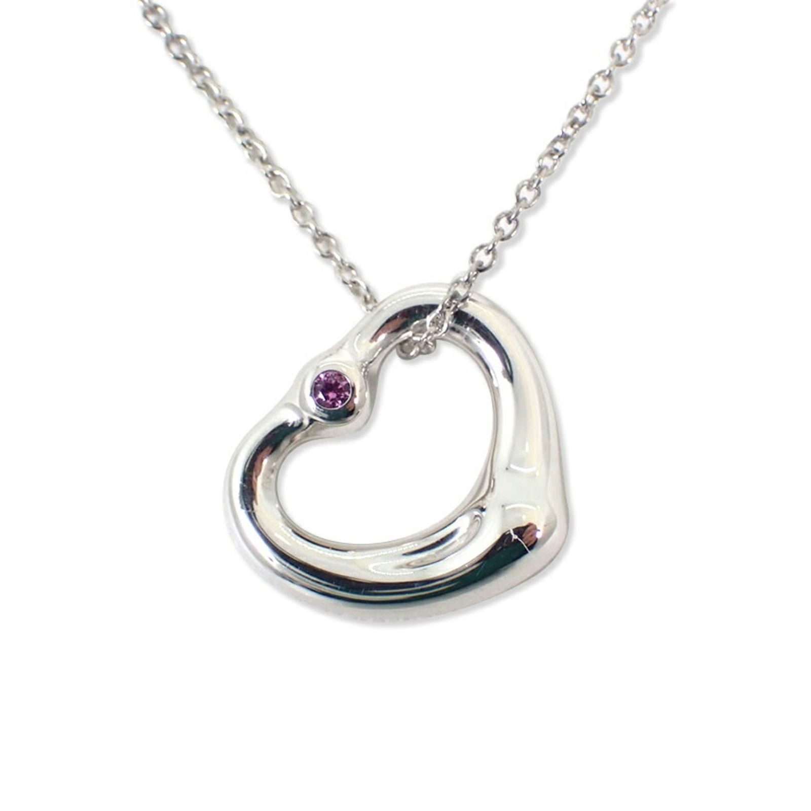 j88-10 TIFFANY 925 Pink Sapphire Heart Pendant Necklace: j88-10 TIFFANY 925 Pink Sapphire Heart Pendant Necklace This listing features j88-10 TIFFANY 925 Pink Sapphire Heart Pendant Necklace. Item specifics are provided below. Item Specifics: Brand: